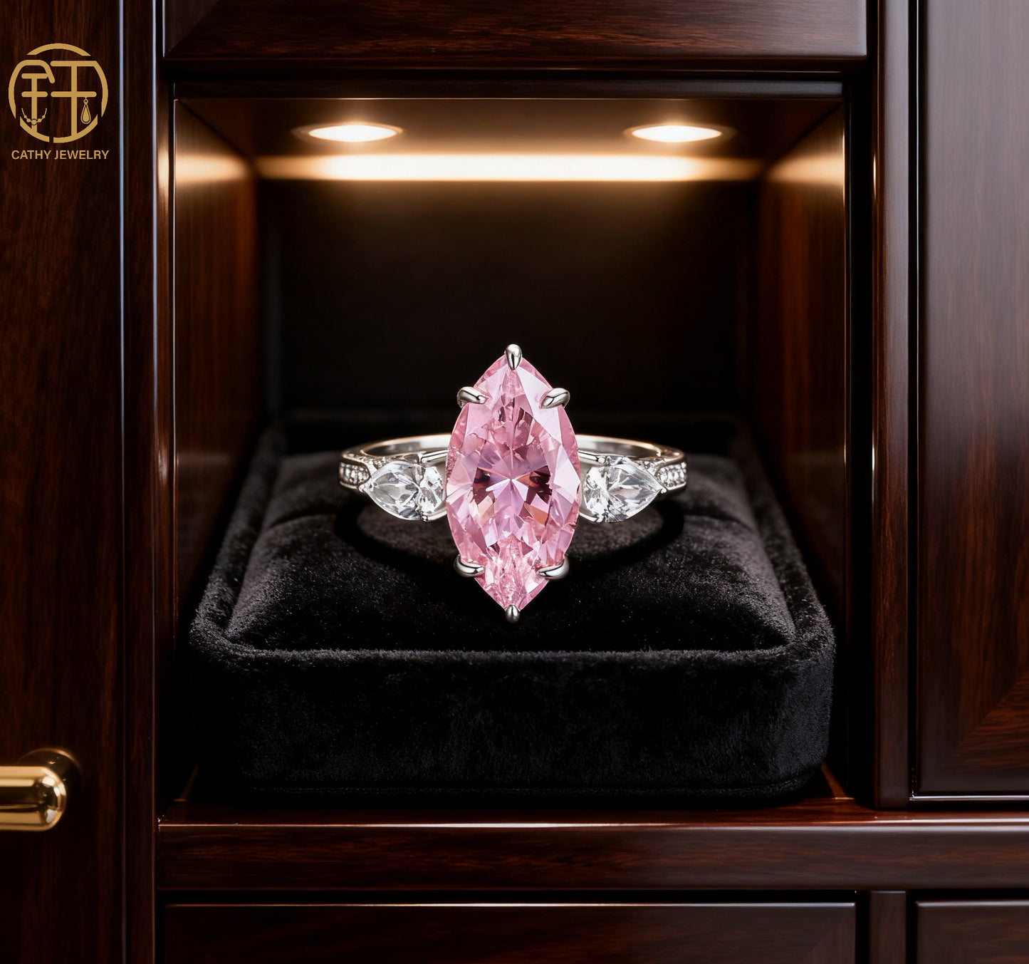 7-Carat Full-Diamond Marquise Luxury Pink Diamond: A Masterpiece of Belgian Craftsmanship