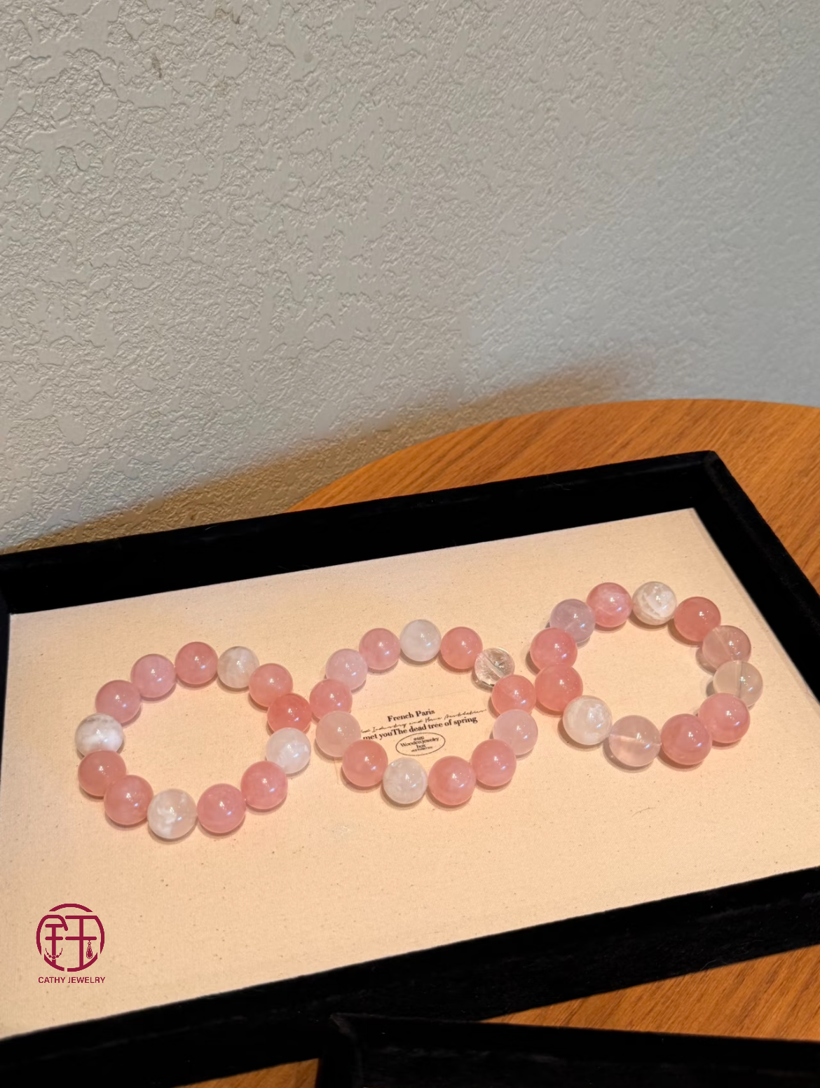💗 Zhu Zhu Same-Style Rose Quartz Jewelry Set
