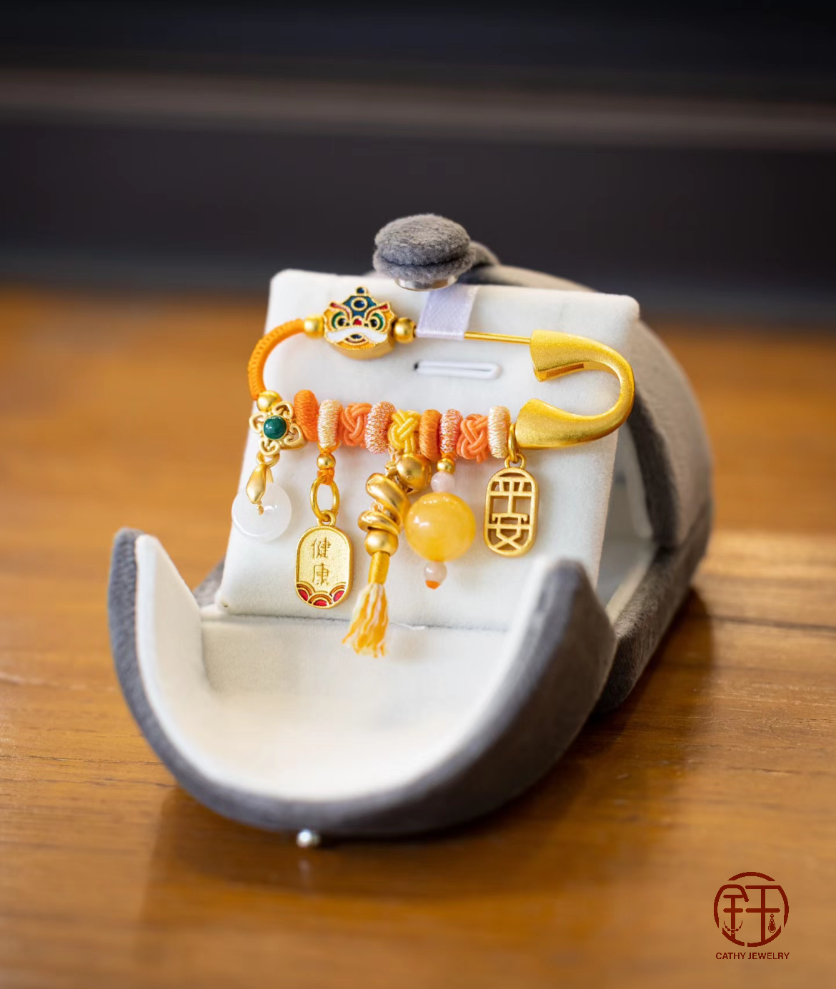 Lion Dance & Coiled Snake Lucky Pin โจ