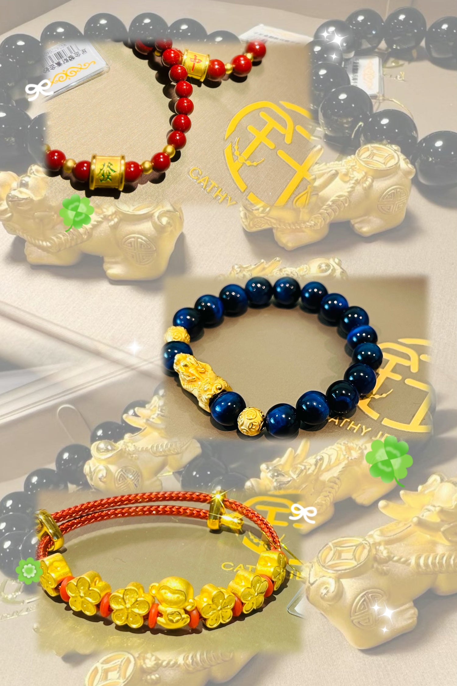 AU999 Pure Gold Lucky Bead