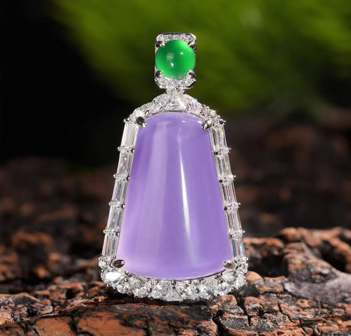 Natural Purple Chalcedony Necklaces & Pendants