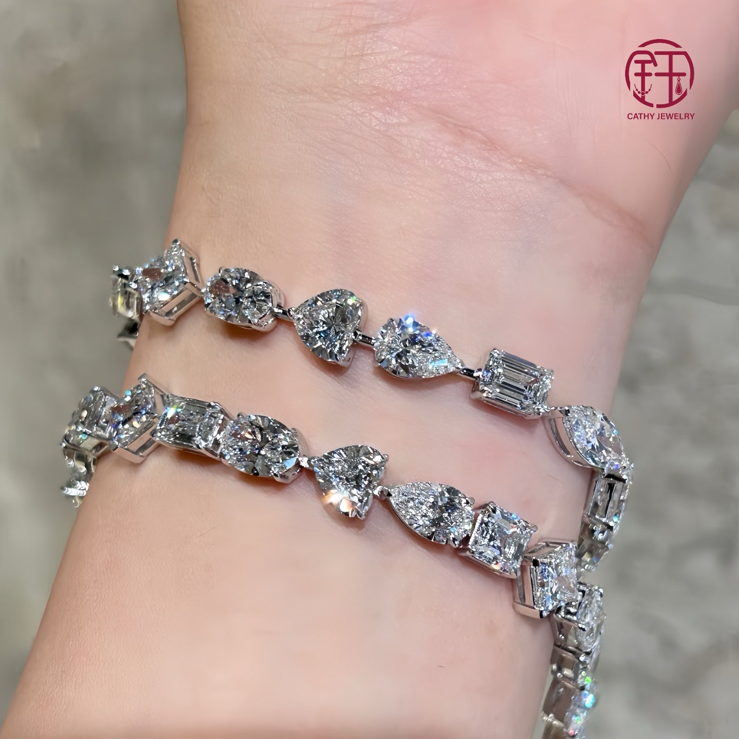 Synthetic Diamonds Bracelets