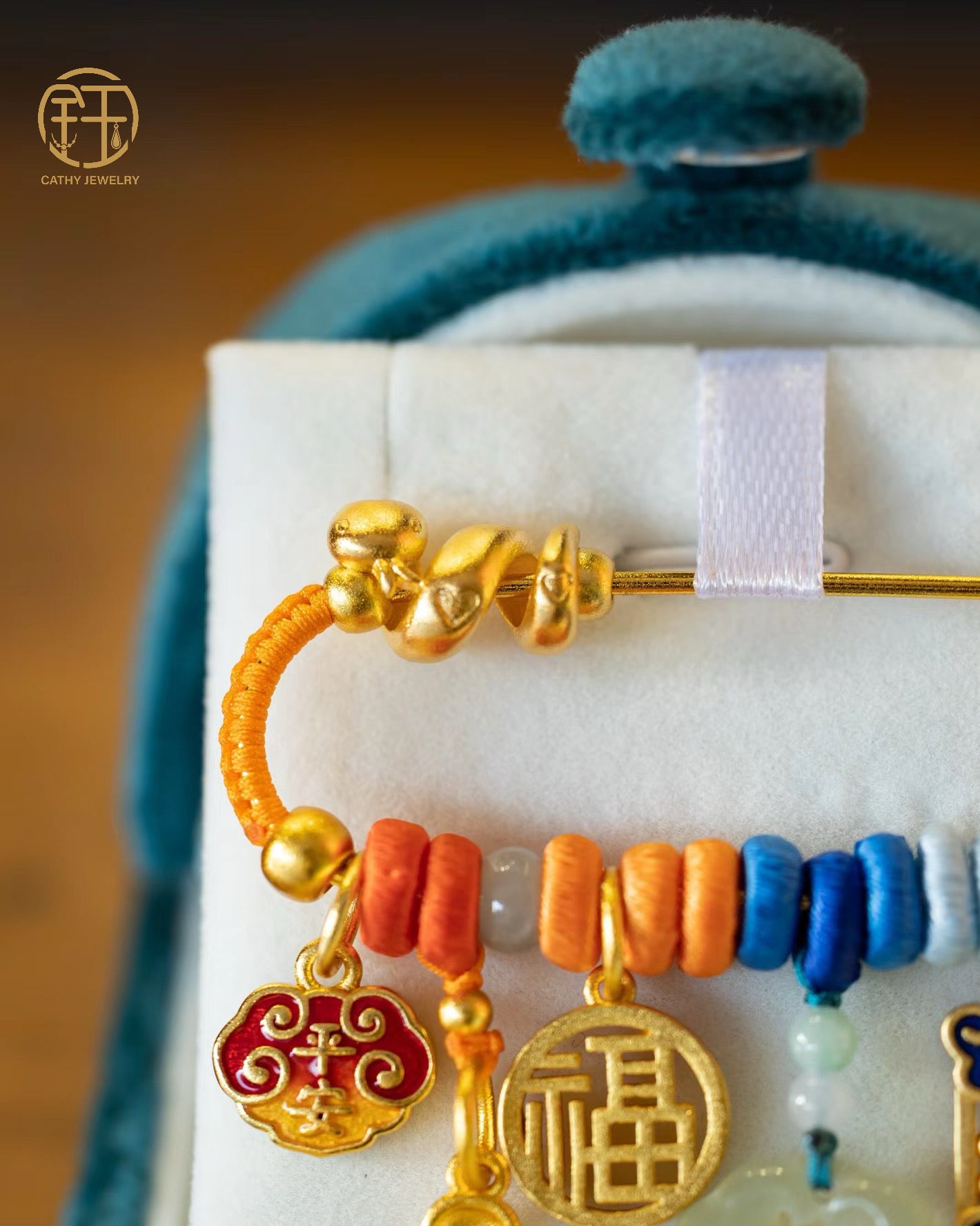 Sea Salt Orange Lucky Pin 🍊💙🧡