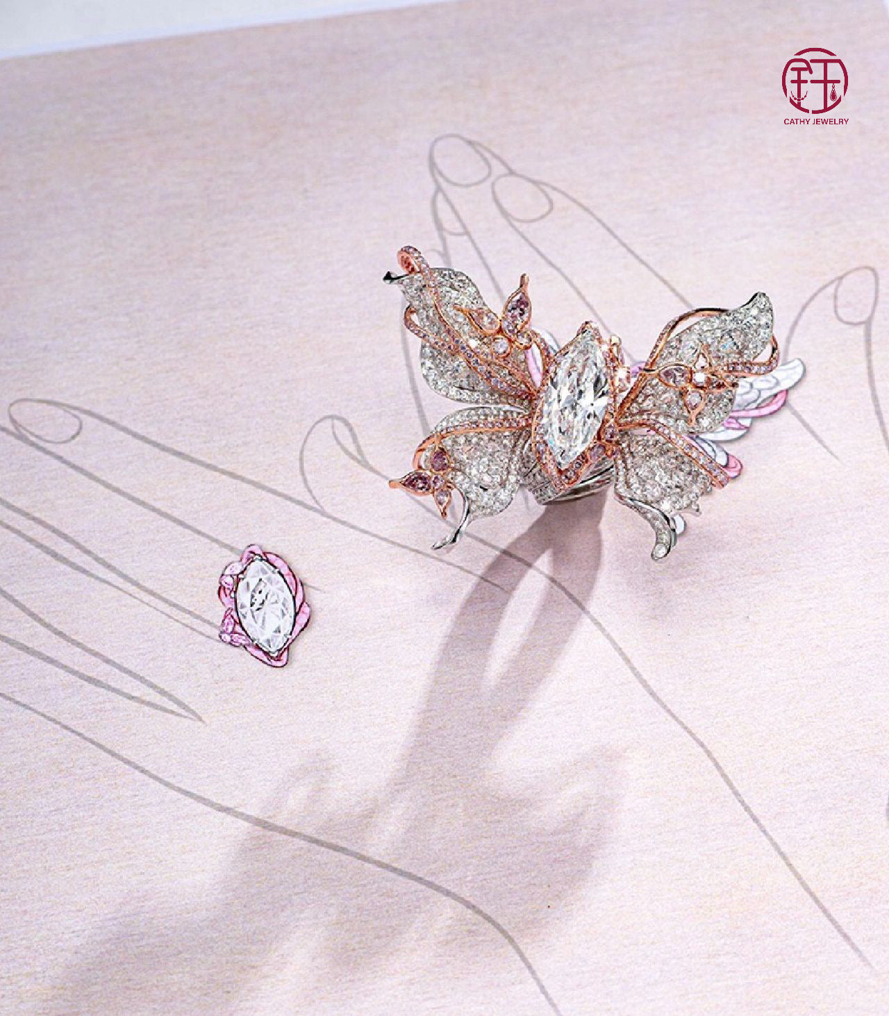 🦋 CATHY JEWELRY | Butterfly Ring Collection ✨