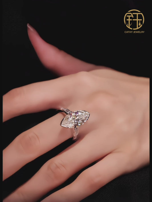 5-Carat Marquise Diamond Ring: Luxury Proposal Ring with Fancy Cut 💍