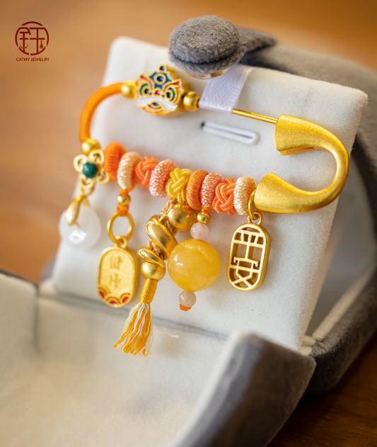 Lion Dance & Coiled Snake Lucky Pin ✨
